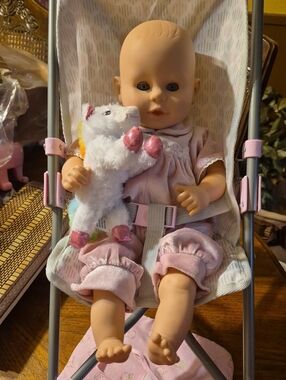 Baby Doll with Stroller